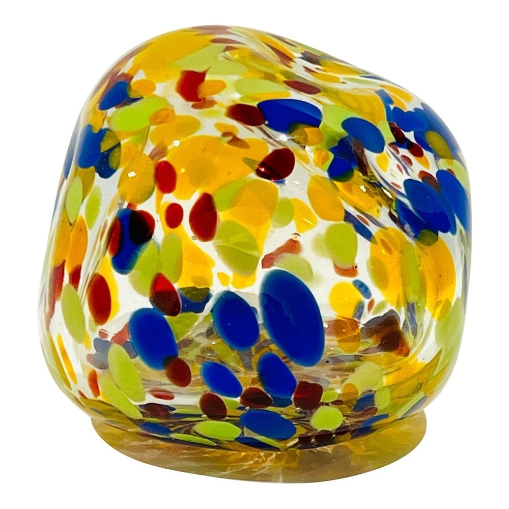 Anthropologie Anna Spiro Confetti Glass Paper Weight Multi-Colored